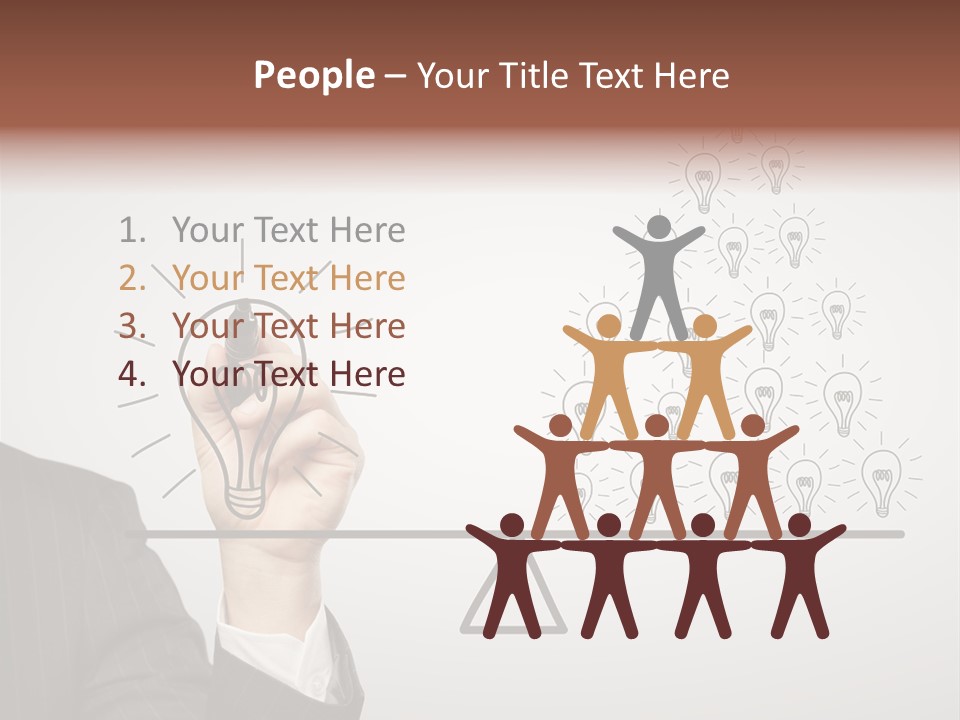 Lamp Leadership Plan PowerPoint Template