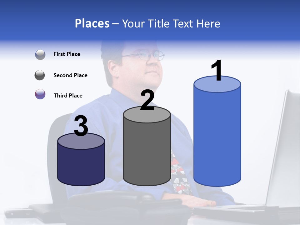 Aspiration Well Dressed Man Looking To The Future PowerPoint Template