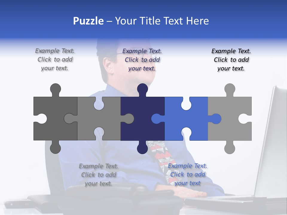 Aspiration Well Dressed Man Looking To The Future PowerPoint Template