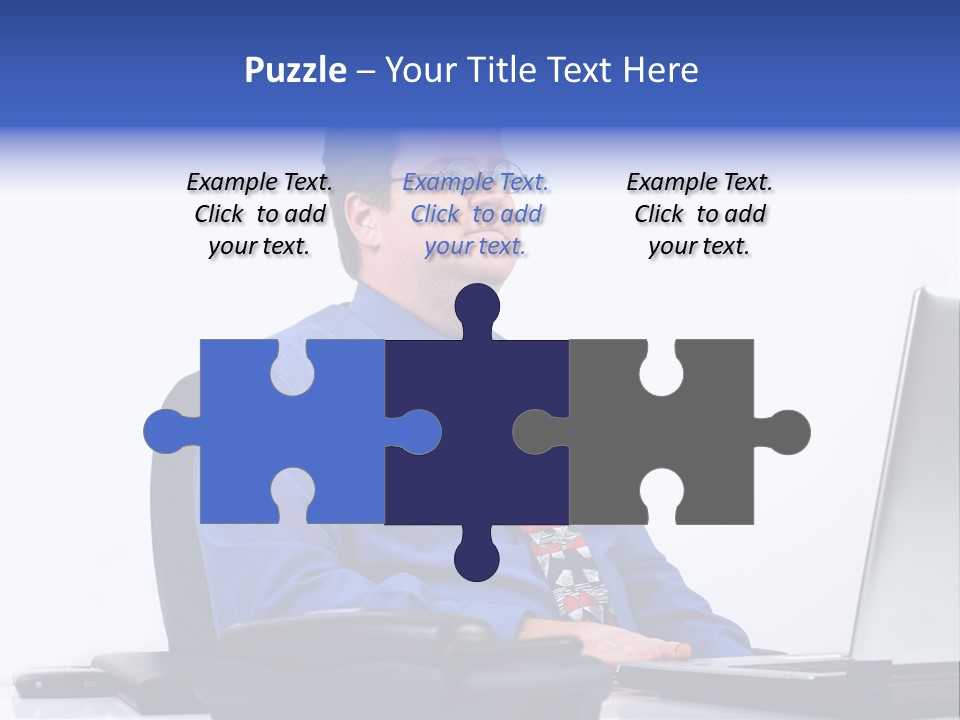 Aspiration Well Dressed Man Looking To The Future PowerPoint Template