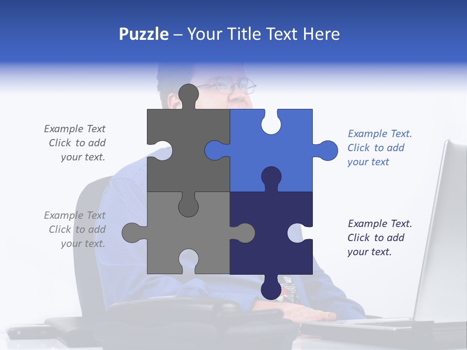 Aspiration Well Dressed Man Looking To The Future PowerPoint Template