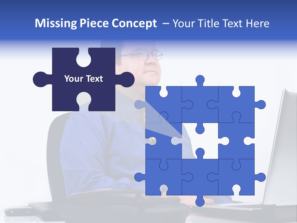 Aspiration Well Dressed Man Looking To The Future PowerPoint Template