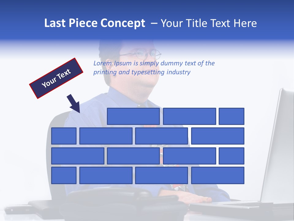 Aspiration Well Dressed Man Looking To The Future PowerPoint Template