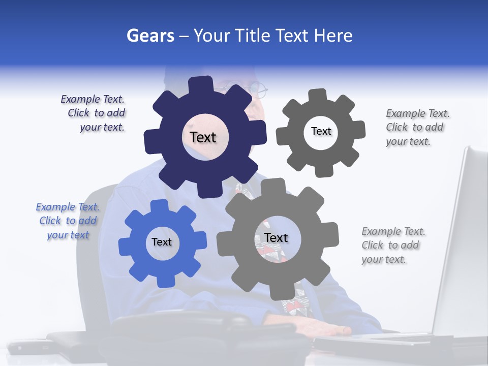 Aspiration Well Dressed Man Looking To The Future PowerPoint Template