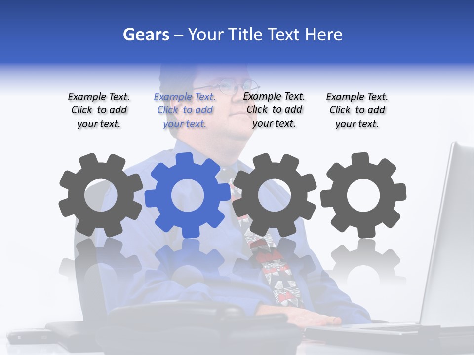 Aspiration Well Dressed Man Looking To The Future PowerPoint Template