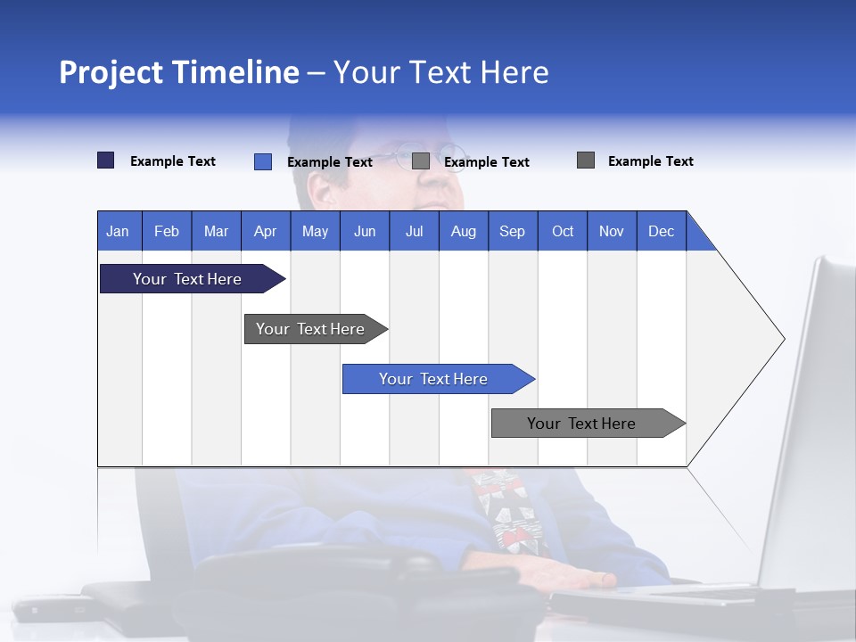 Aspiration Well Dressed Man Looking To The Future PowerPoint Template
