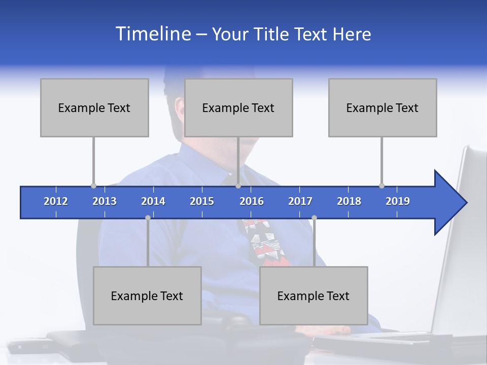 Aspiration Well Dressed Man Looking To The Future PowerPoint Template