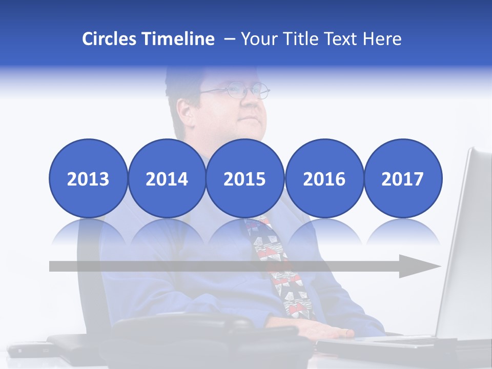 Aspiration Well Dressed Man Looking To The Future PowerPoint Template