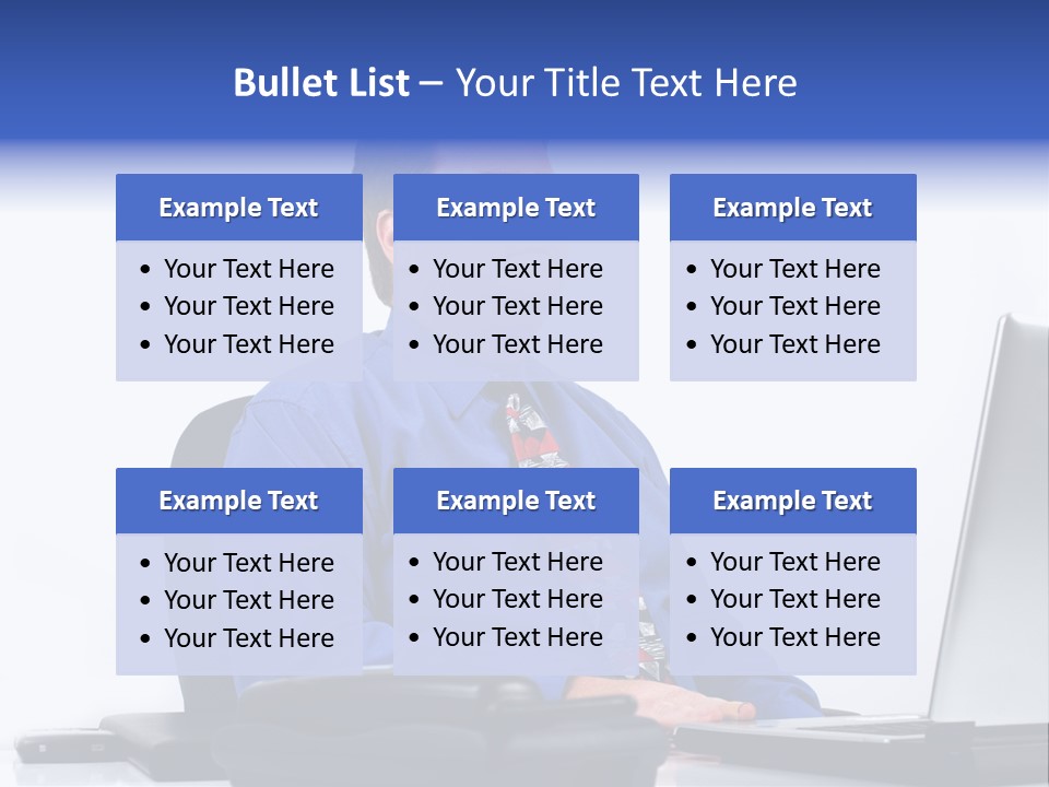 Aspiration Well Dressed Man Looking To The Future PowerPoint Template