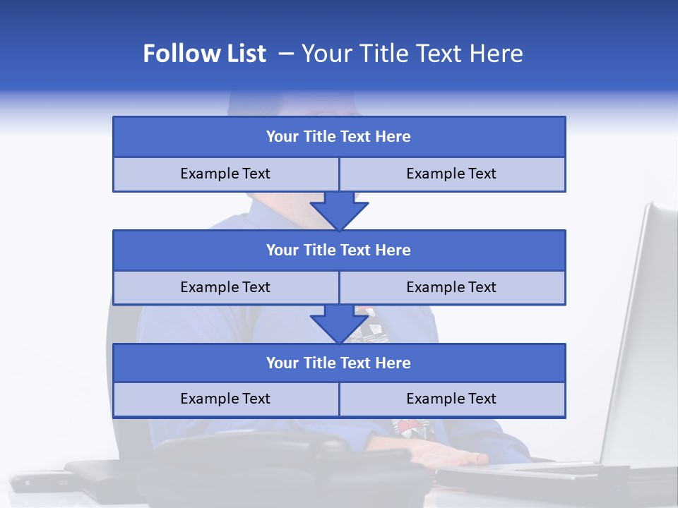 Aspiration Well Dressed Man Looking To The Future PowerPoint Template