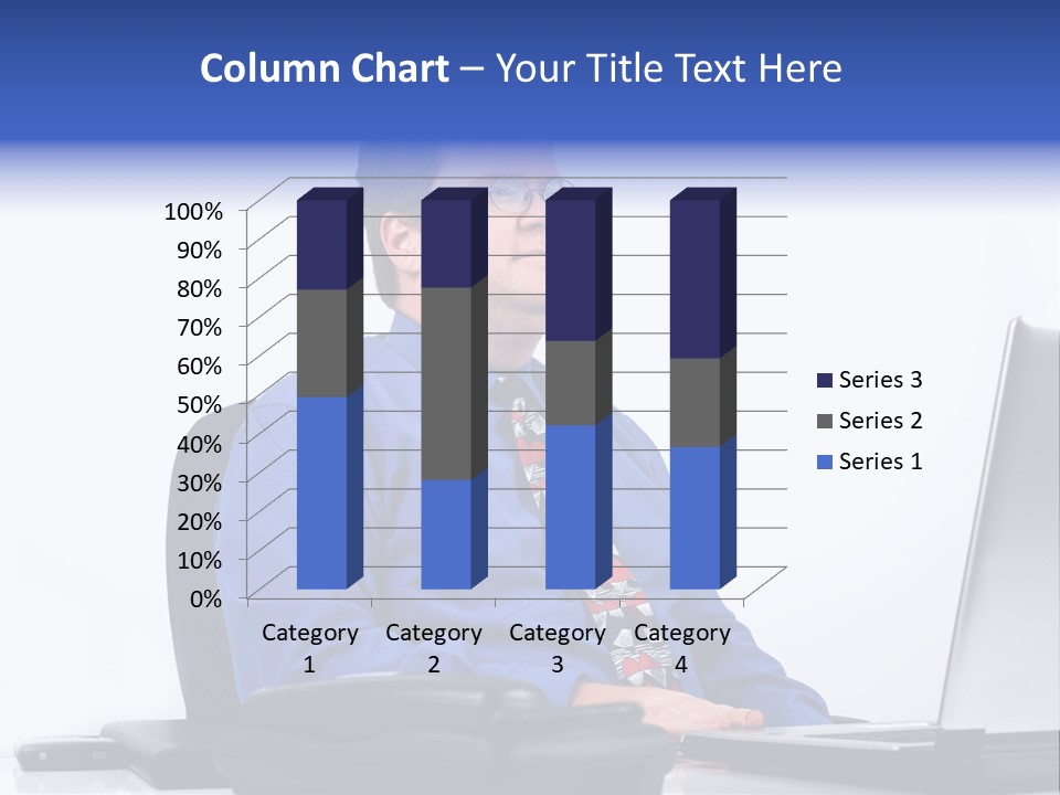 Aspiration Well Dressed Man Looking To The Future PowerPoint Template