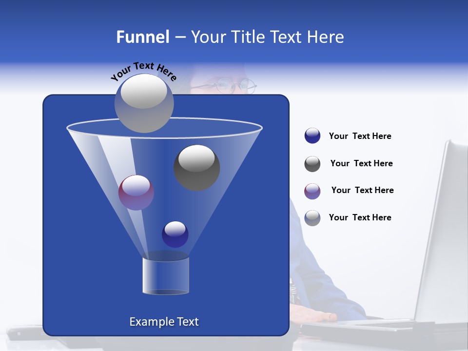 Aspiration Well Dressed Man Looking To The Future PowerPoint Template