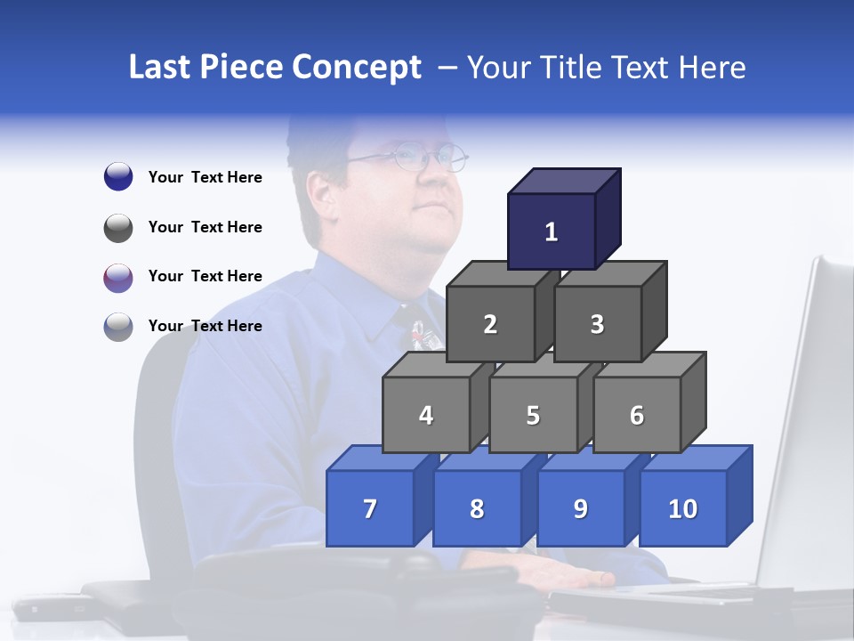 Aspiration Well Dressed Man Looking To The Future PowerPoint Template