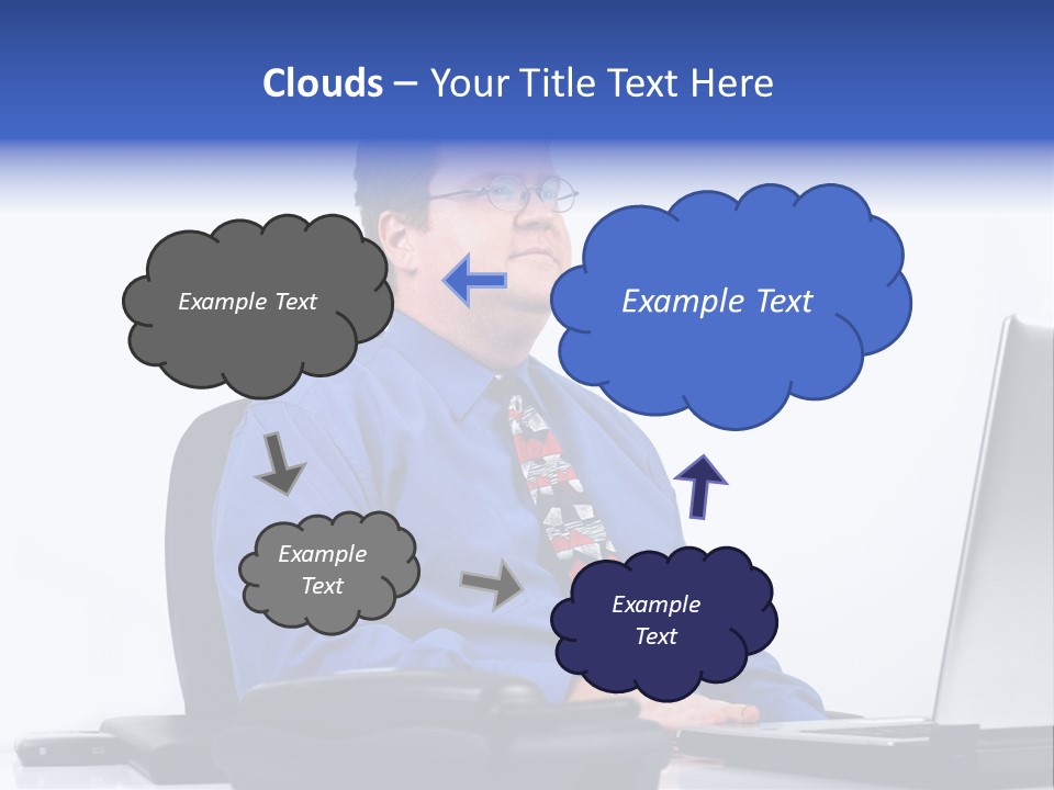 Aspiration Well Dressed Man Looking To The Future PowerPoint Template