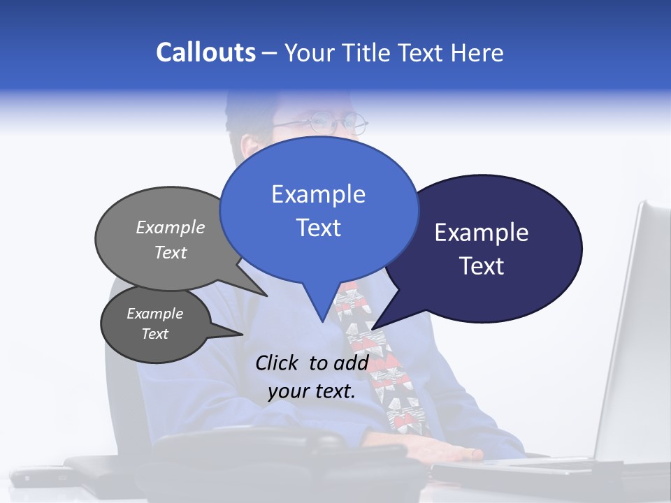 Aspiration Well Dressed Man Looking To The Future PowerPoint Template