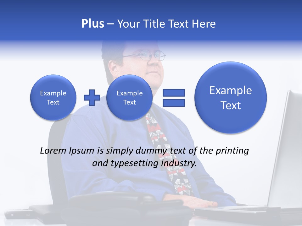 Aspiration Well Dressed Man Looking To The Future PowerPoint Template