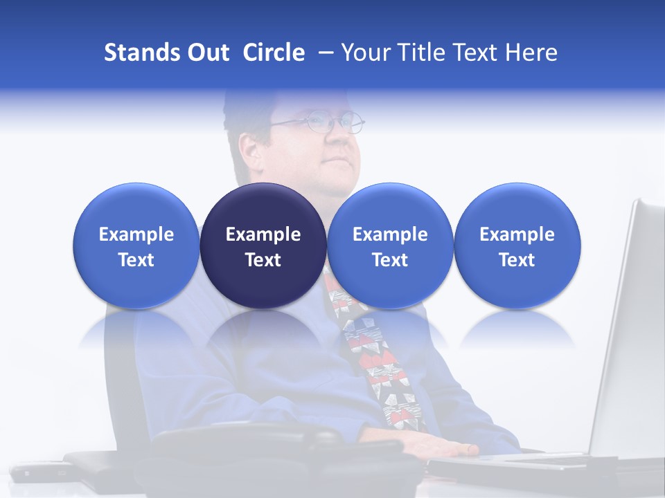 Aspiration Well Dressed Man Looking To The Future PowerPoint Template