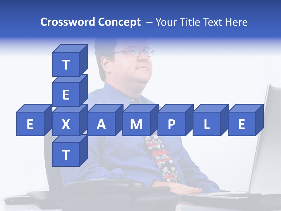 Aspiration Well Dressed Man Looking To The Future PowerPoint Template