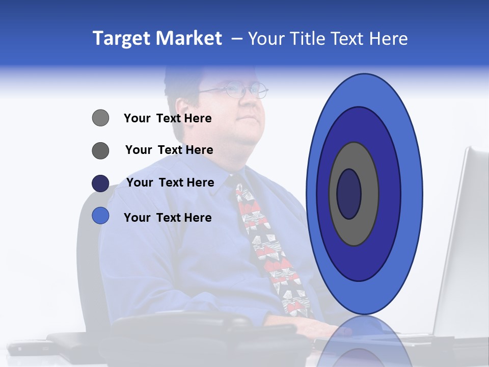 Aspiration Well Dressed Man Looking To The Future PowerPoint Template