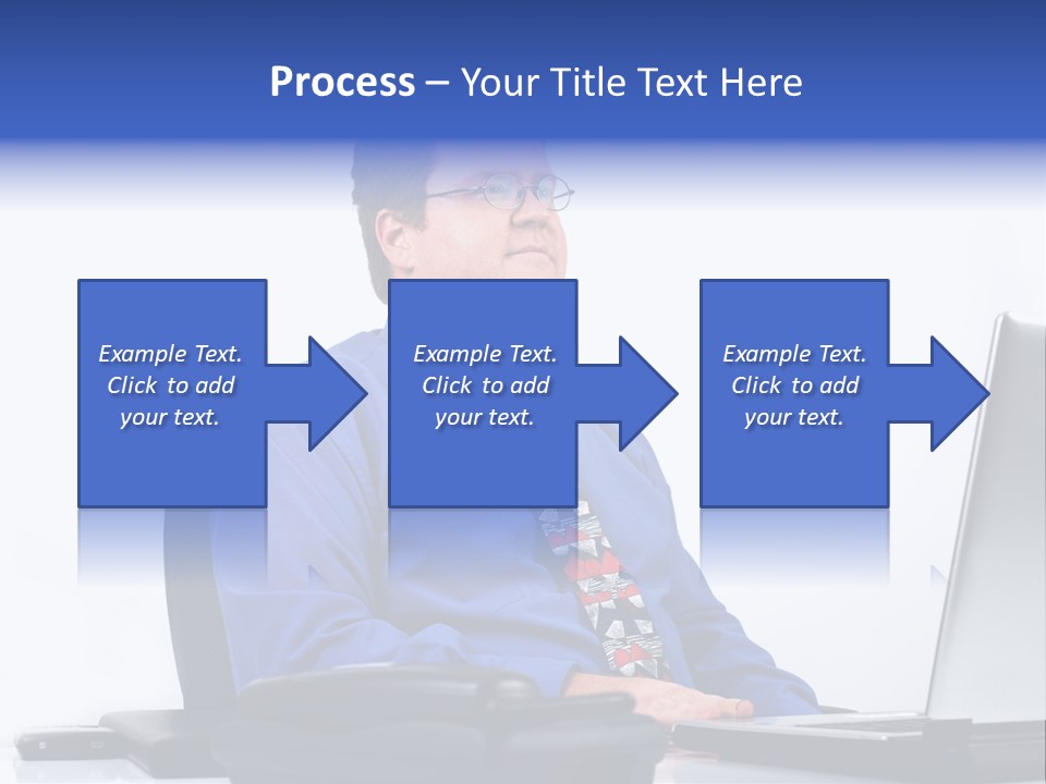 Aspiration Well Dressed Man Looking To The Future PowerPoint Template