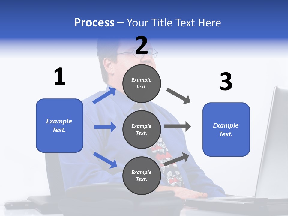 Aspiration Well Dressed Man Looking To The Future PowerPoint Template