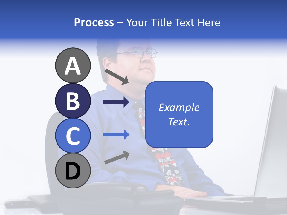 Aspiration Well Dressed Man Looking To The Future PowerPoint Template