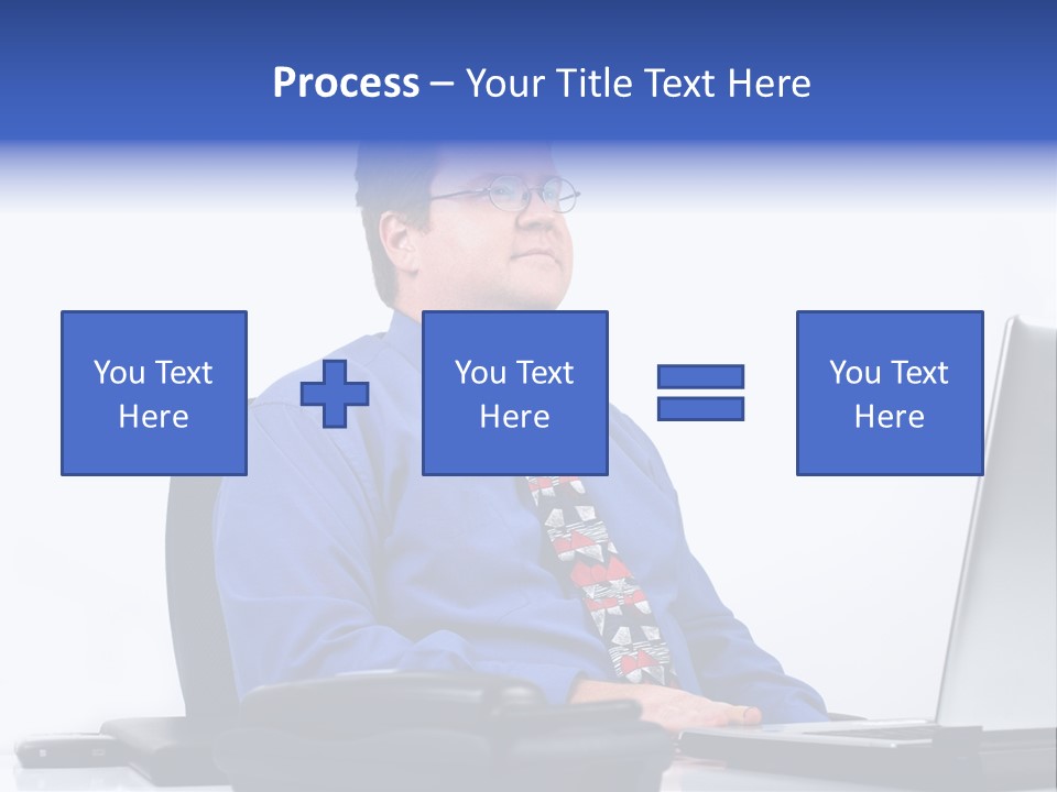 Aspiration Well Dressed Man Looking To The Future PowerPoint Template