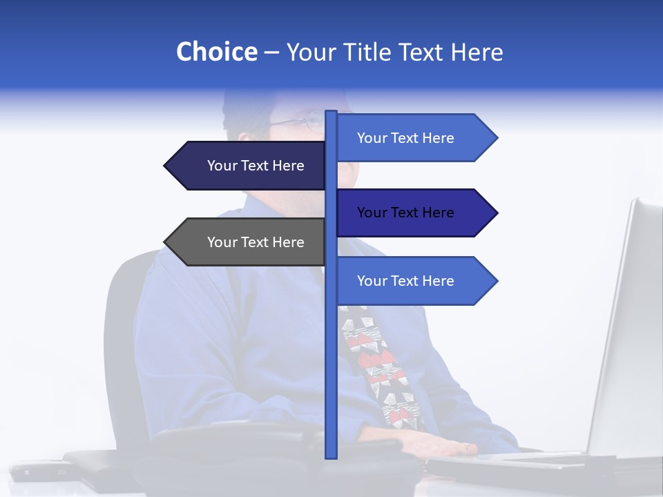 Aspiration Well Dressed Man Looking To The Future PowerPoint Template