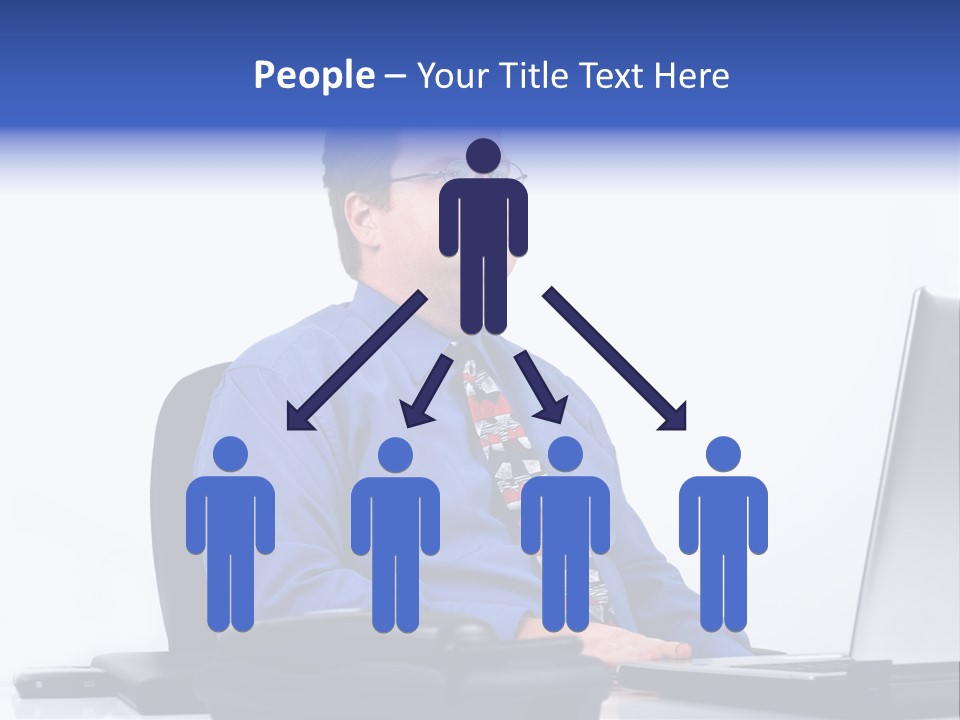 Aspiration Well Dressed Man Looking To The Future PowerPoint Template