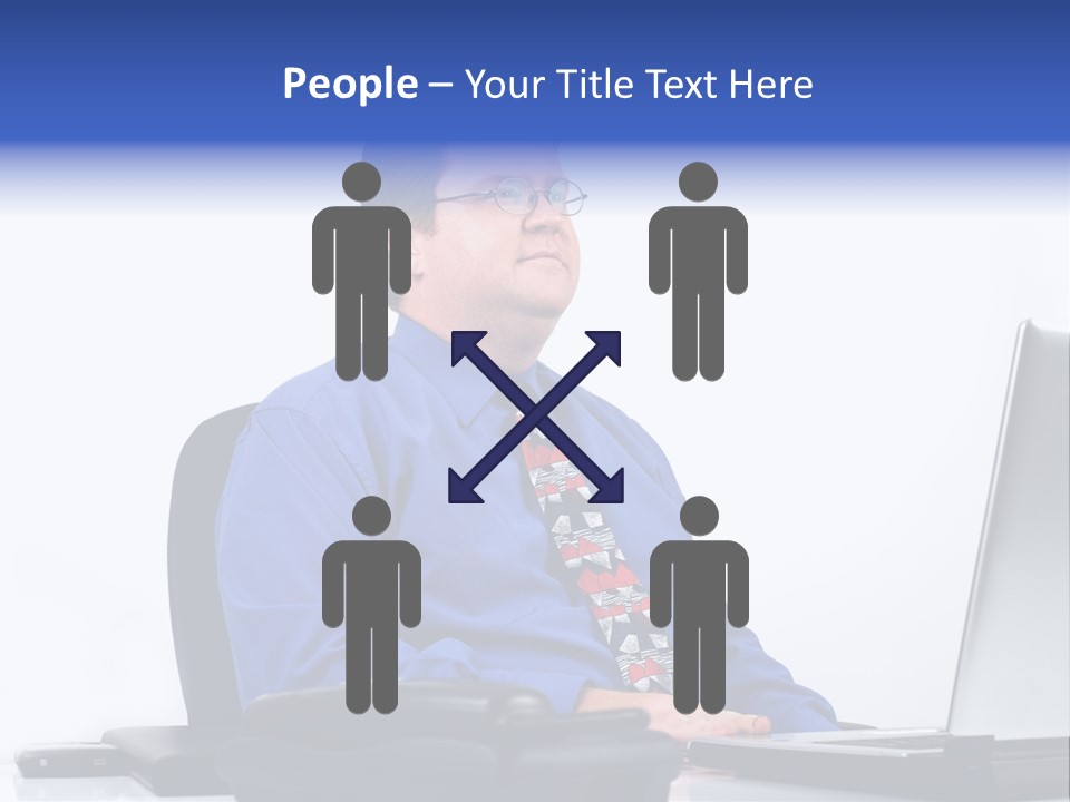 Aspiration Well Dressed Man Looking To The Future PowerPoint Template