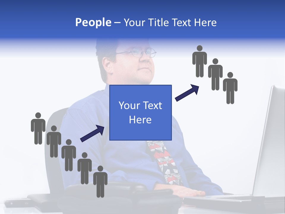 Aspiration Well Dressed Man Looking To The Future PowerPoint Template