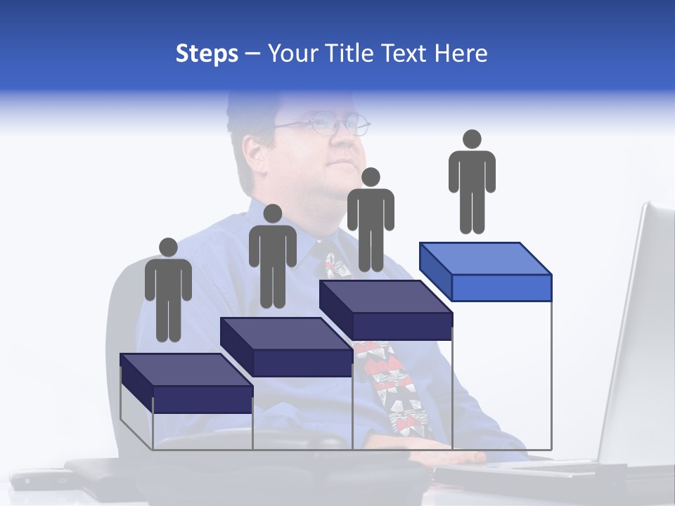 Aspiration Well Dressed Man Looking To The Future PowerPoint Template