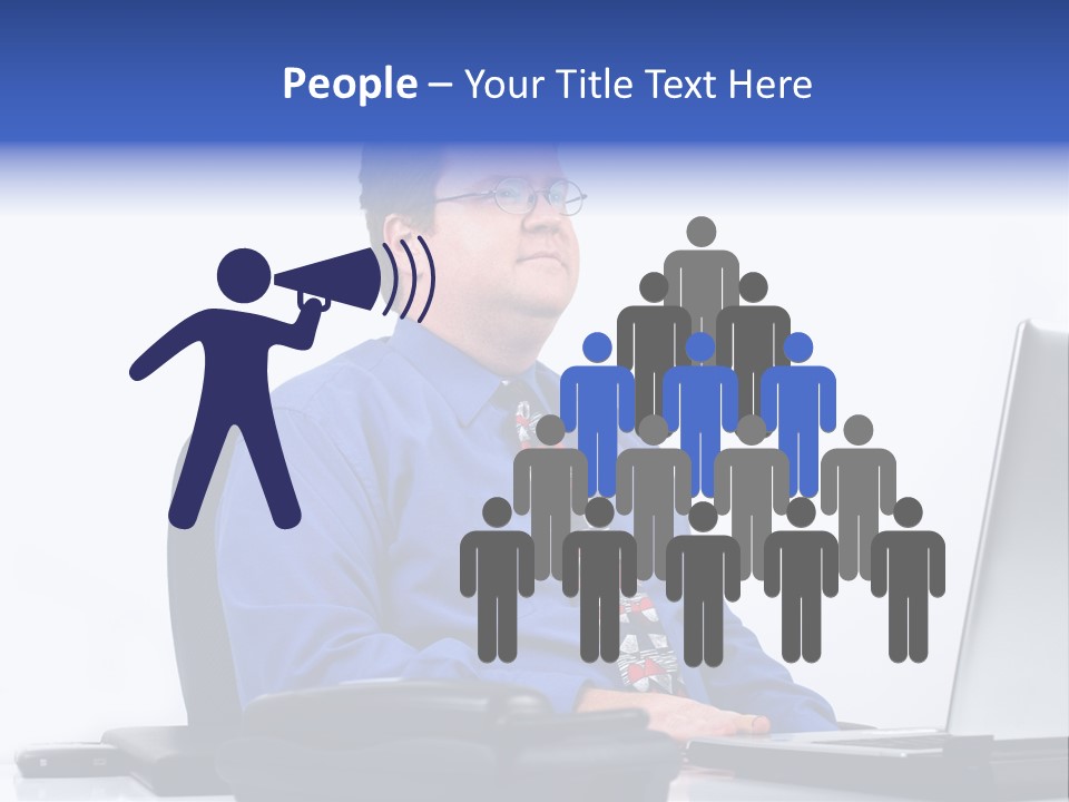 Aspiration Well Dressed Man Looking To The Future PowerPoint Template