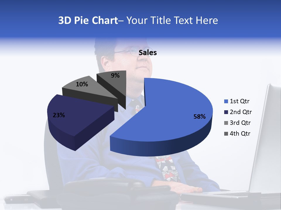 Aspiration Well Dressed Man Looking To The Future PowerPoint Template