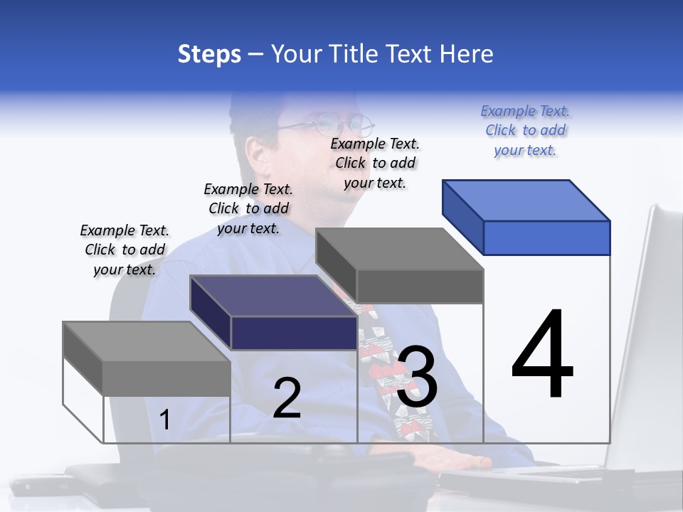 Aspiration Well Dressed Man Looking To The Future PowerPoint Template