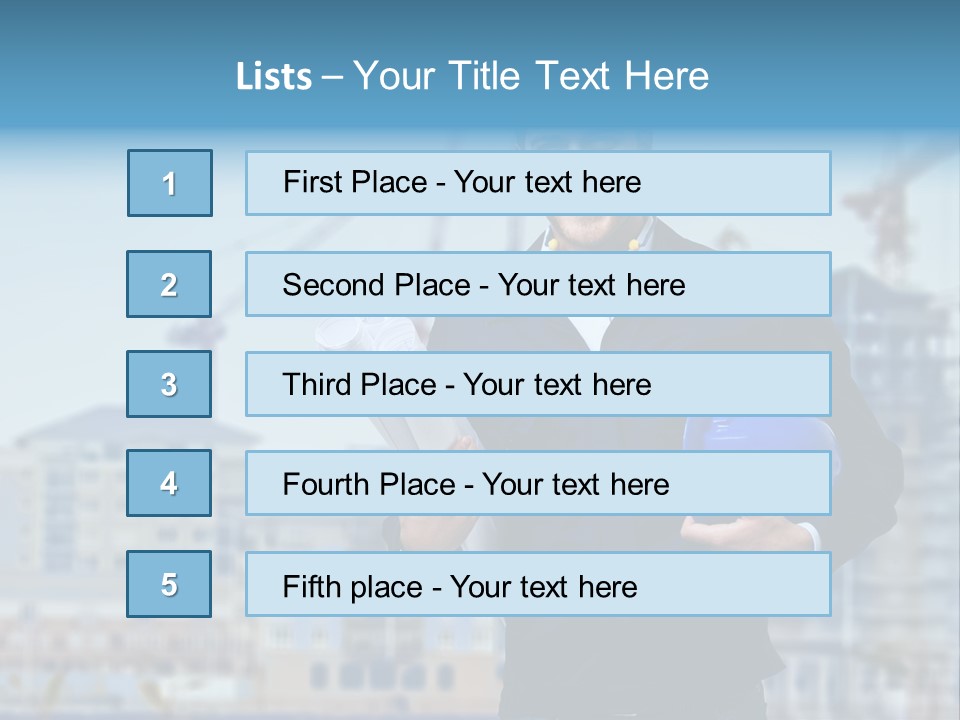 Apartment Helmet Architecture PowerPoint Template