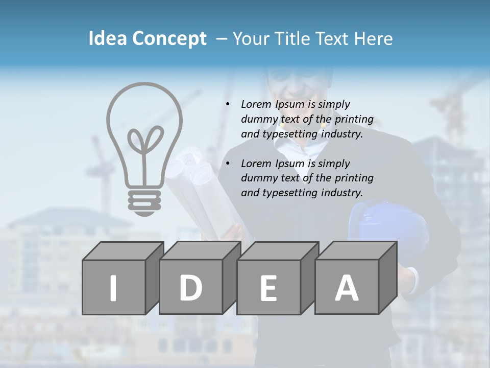 Apartment Helmet Architecture PowerPoint Template