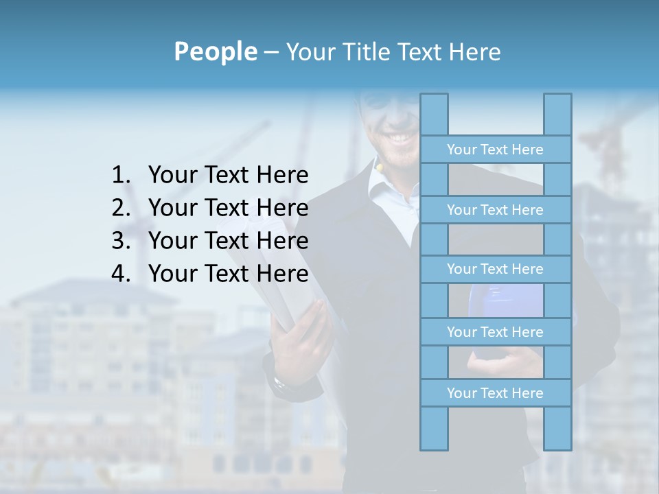 Apartment Helmet Architecture PowerPoint Template