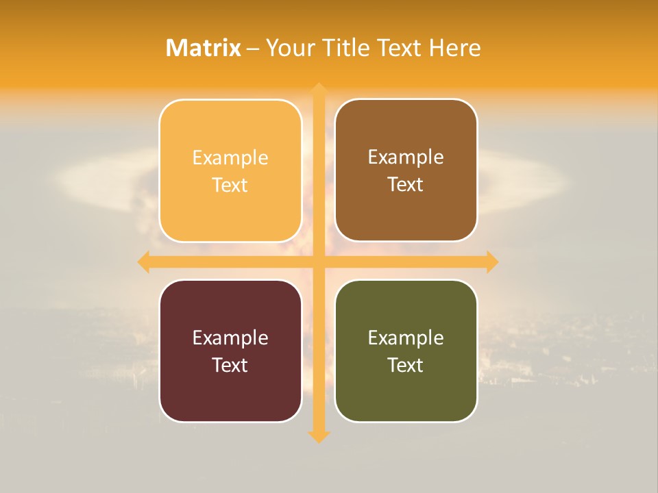 War Bomb Radioactive PowerPoint Template