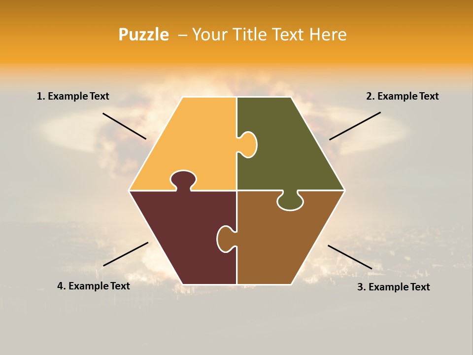 War Bomb Radioactive PowerPoint Template