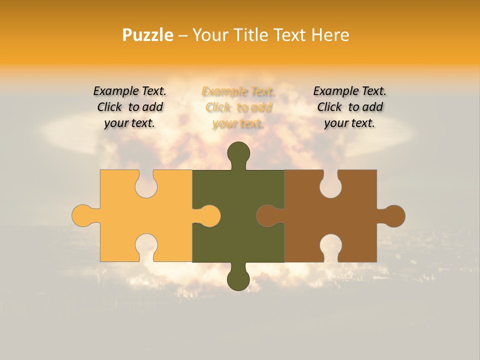 War Bomb Radioactive PowerPoint Template