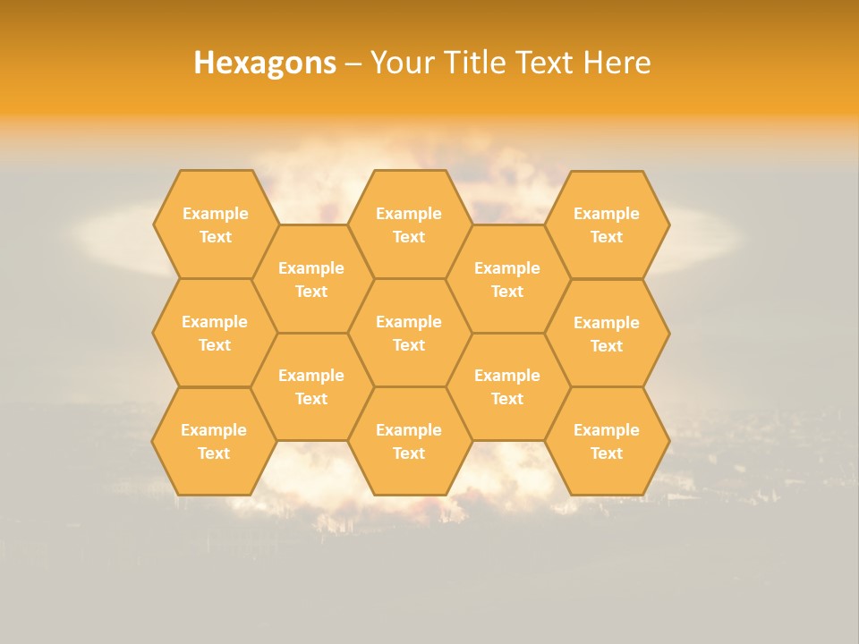 War Bomb Radioactive PowerPoint Template