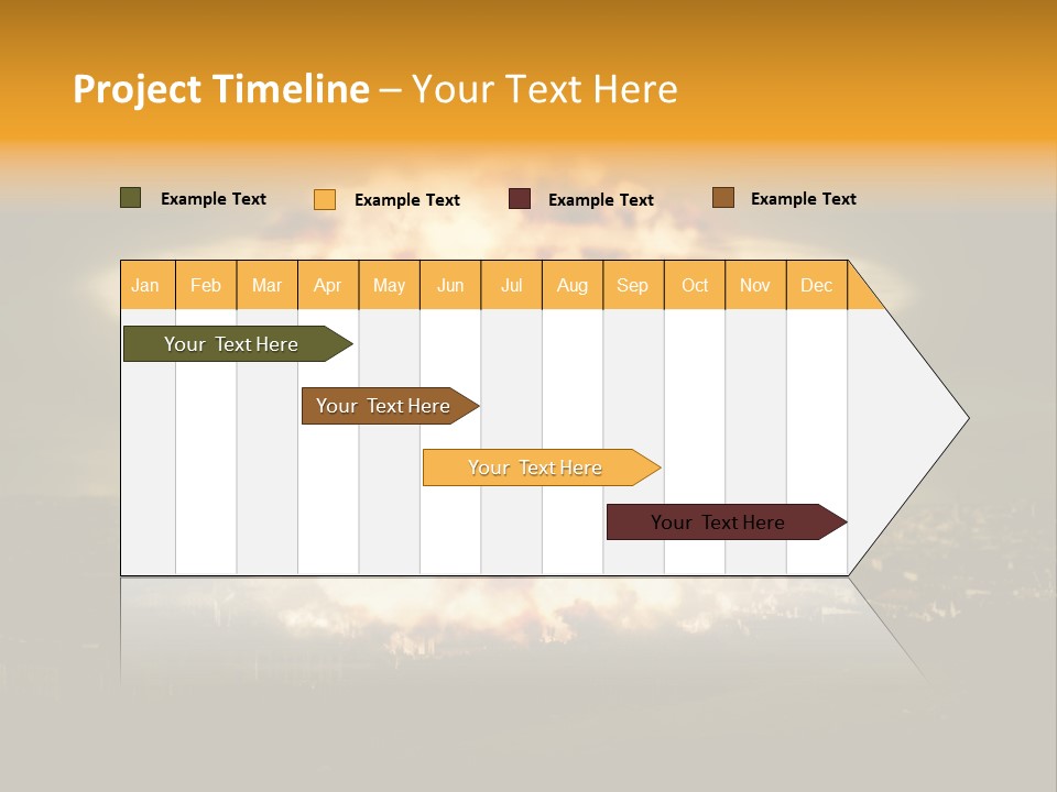 War Bomb Radioactive PowerPoint Template