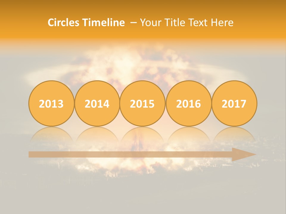 War Bomb Radioactive PowerPoint Template