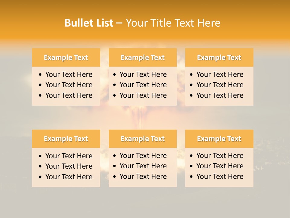 War Bomb Radioactive PowerPoint Template