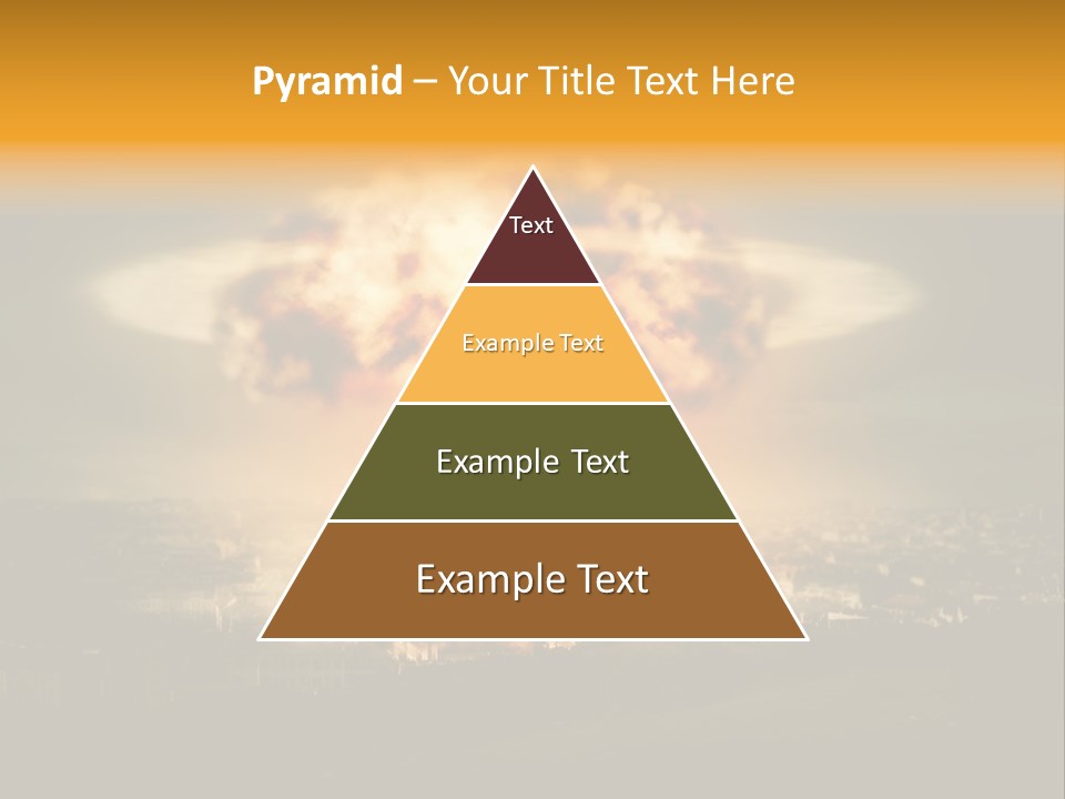 War Bomb Radioactive PowerPoint Template