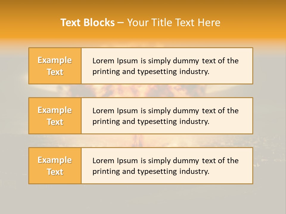 War Bomb Radioactive PowerPoint Template