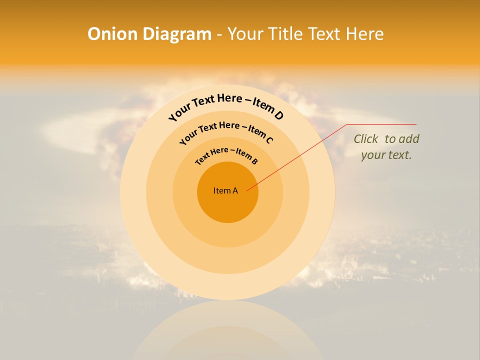 War Bomb Radioactive PowerPoint Template
