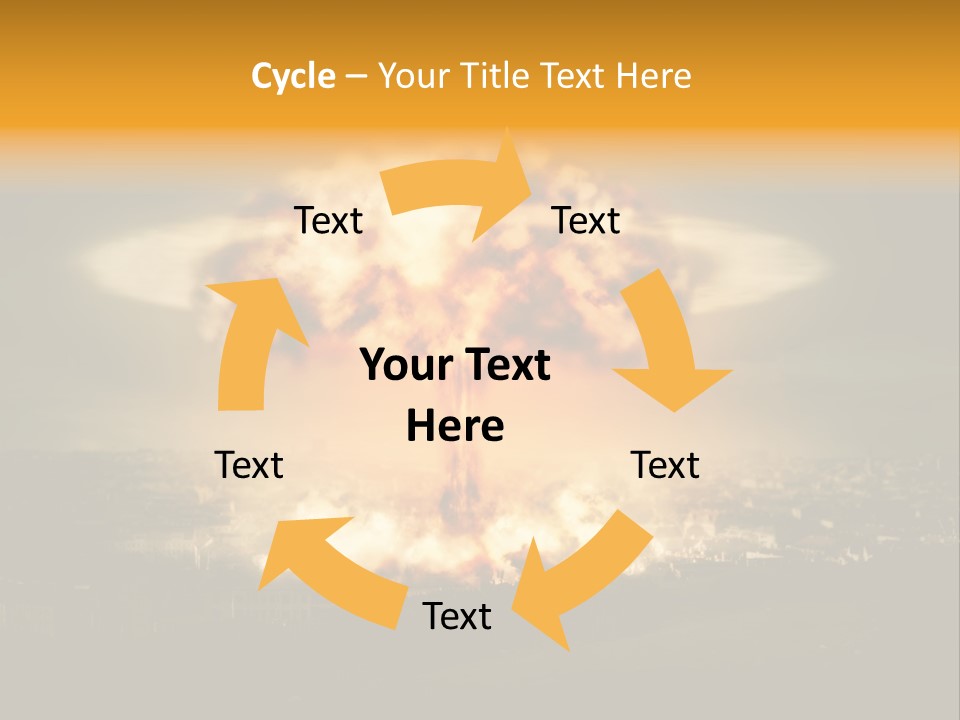 War Bomb Radioactive PowerPoint Template