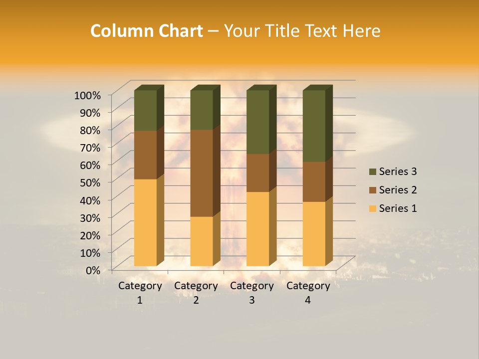 War Bomb Radioactive PowerPoint Template